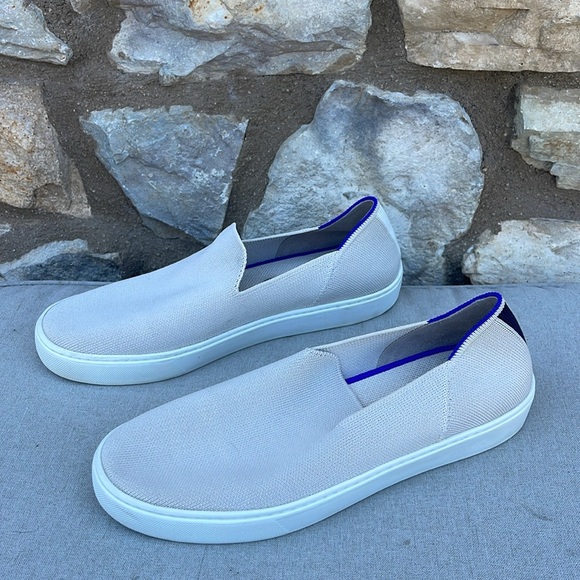 Rothy's Cream and Blue Slip-On Loafers size 9.5 - Picture 7 of 8